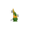 Gode ventouse tentacule Kraken vibrant 21 cm vert et jaune USB 